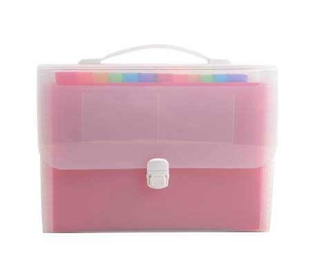 Classificatore valigetta con maniglia - cristallo - 33 x 29 cm - 24 tasche - Exacompta - 55698E - 3130630556985 - DMwebShop - 1