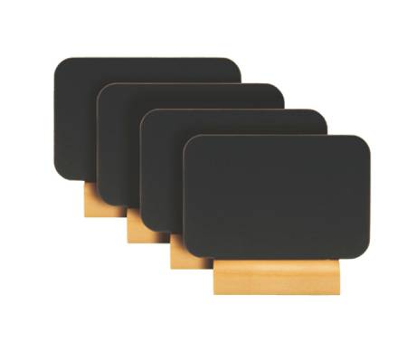 Mini lavagne segnaposto - 7,5 x 9 cm - set 4 pezzi - Securit - FBT-RECT-4 - 8719075285121 - DMwebShop - 3