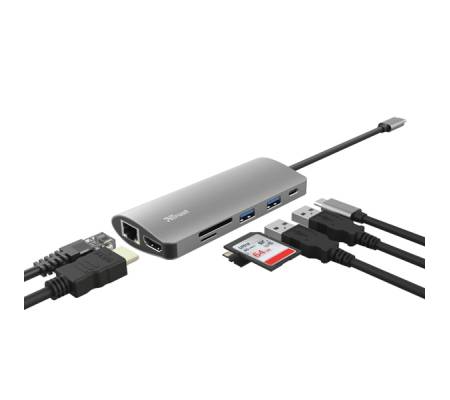 Adattatore multiporta Usb-C 7-in-1 Dalyx - Trust - 23775 - 8713439237757 - DMwebShop - 1