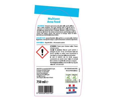 Igienizzante multiuso area food - 750 ml - Amuchina Professional - 419767 - 8000036025192 - DMwebShop - 1