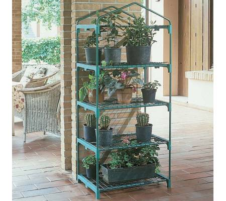 Serra Azalea - 4 ripiani - 70 x 50 x 158 cm - acciaio verniciato - Verdemax - 2494 - 8015358024945 - DMwebShop - 1
