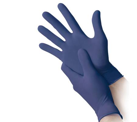 Guanti nitrile ipoallergenici N350 - senza acceleranti - taglia S - blu - conf. 100 pezzi - Reflexx - N350/S - 8032891633748 - DMwebShop - 1