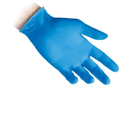 Guanti in nitrile N80 - ultrasottili - taglia S - azzurro - conf. 100 pezzi - Reflexx - N80B/S - 8032891631065 - DMwebShop - 1