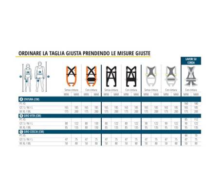 Imbracatura HAR12 - due punti di ancoraggio - taglia S-M-L - arancio - Deltaplus - HAR12GT - 3295249180553 - DMwebShop - 1