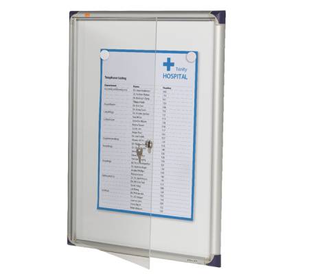 Bacheca per interni ultrapiatta - fondo in metallo magnetico bianco - 4 fogli - A4 - verticale - Nobo - 1900846 - 5028252108263 - DMwebShop - 1