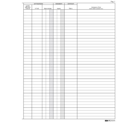Registro libro soci SPA-SRL - 31 x 24,5 - 47 pagine - numerate - Edipro - E2376 - 8023328237608 - DMwebShop - 2