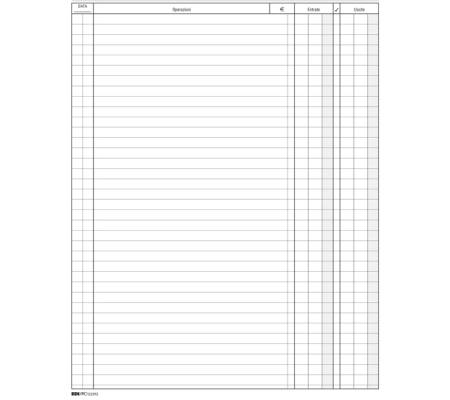 Libro cassa - 31 x 24,5 cm - 100 fogli - Edipro - E2593 - 8023328259303 - DMwebShop - 2
