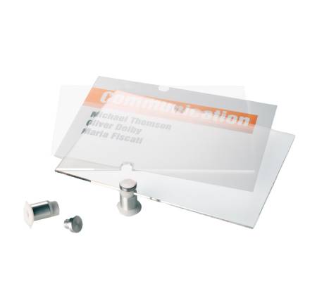 Targa per porte-pareti Crystal Sign - 21 x 21 cm - Durable - 4824-19 - 4005546403618 - DMwebShop - 1