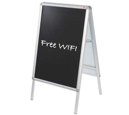 Inserto nero per cavalletto A Frame - scrivibile - A1 - conf. 2 pezzi - Nobo - 1902436 - 5028252258845 - DMwebShop - 1