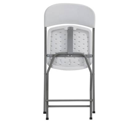 Sedia pieghevole - 43 x 43 x 83 cm - polietilene-acciaio verniciato - bianco - Serena Group - CD40 - 8032937533841 - DMwebShop - 1