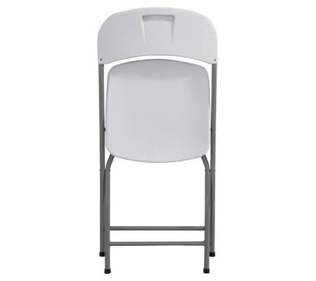 Sedia pieghevole - 43 x 43 x 83 cm - polietilene-acciaio verniciato - bianco - Serena Group - CD40 - 8032937533841 - DMwebShop - 2