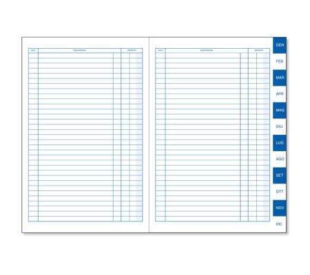 Scadenziario Gennaio-Dicembre - uso mano - 17 x 24 cm - 24 fogli - conf. 10 pezzi - BM - 0100129 - 8008234001291 - DMwebShop - 1