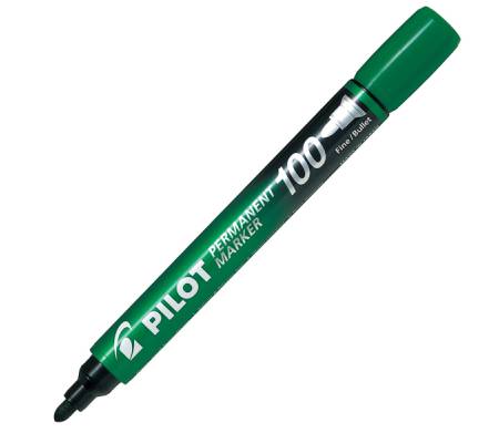 Marcatore Permanente Markers 100 - punta tonda 4,5 mm - colori assortiti - astuccio 4 pezzi - Pilot - 002701 - 3131910501725 - DMwebShop - 4