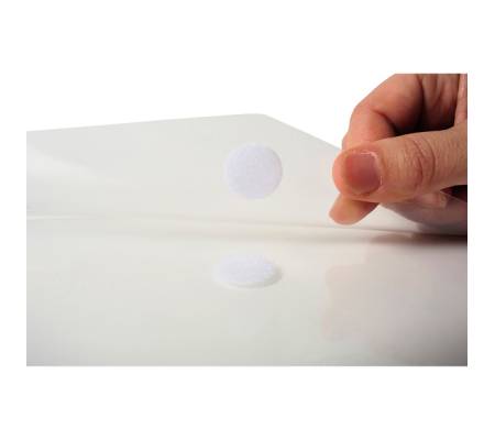 Busta a tasca con chiusura in velcro - PPL - 24 x 32 cm - trasparente - conf. 5 pezzi - Exacompta - 56421E - 3130630564218 - DMwebShop - 2