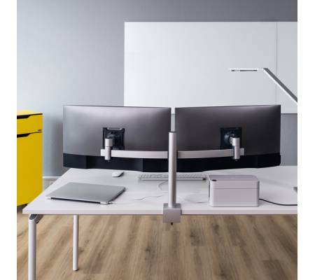 Braccio portamonitor estensibile - per 2 monitor - Durable - 5085-23 - 4005546998404 - DMwebShop - 3