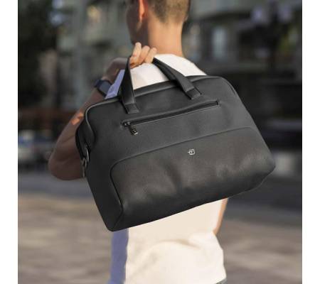Borsa Gate Trended - con manici - 41 x 30 x 15 cm - ecopelle - nero - InTempo - 9236GAT34 - 8029221835514 - DMwebShop - 2