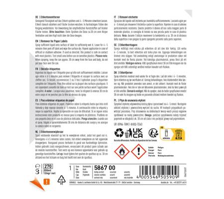 Detergente per rimozione etichette Label Remover - 200 ml - Durable - 5867-00 - 4005546505909 - DMwebShop - 2