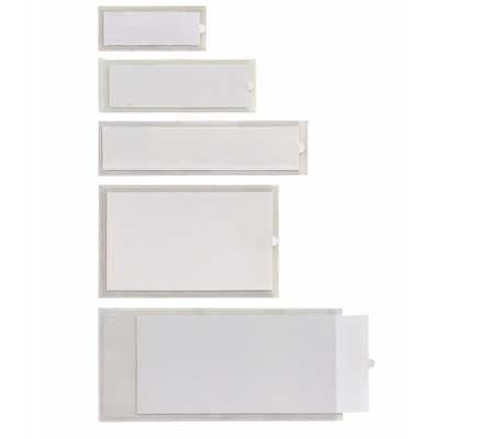 Portaetichette adesive Iesti - A2 - 32 x 88 mm - trasparente - conf. 10 pezzi - Sei Rota - 321112 - 8004972001937 - DMwebShop