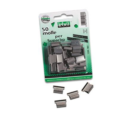 Molle di ricambio per Supaclip - colori assortiti - conf. 50 pezzi - Lebez - 1061 - 8007509010617 - DMwebShop