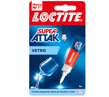 Colla Super Attak Vetro - 3 gr - trasparente - Loctite - 2632280 - 8000776140414 - DMwebShop