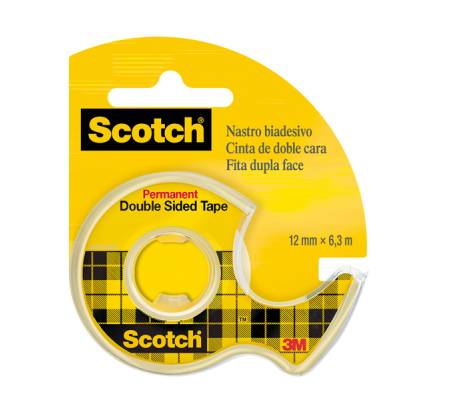 Nastro biadesivo 665 - in chiocciola - permanente - senza liner - 6,3 mt x 1,2 cm - trasparente - Scotch - 7100276528 - 51131598546 - DMwebShop