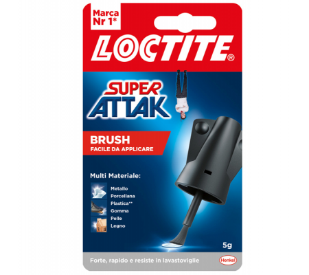 Colla Super Attak Easy Brush - 5 gr - trasparente - Loctite - 2632157 - 8000776281841 - DMwebShop