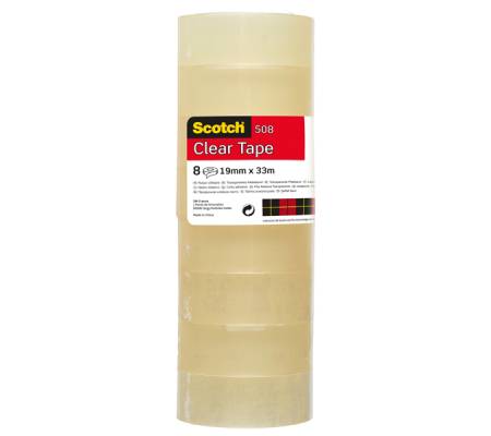 Nastro adesivo 508 - 1,5 cm x 10 mt - trasparente - torre 10 rotoli - Scotch - 7100336004 - 4001895914140 - DMwebShop