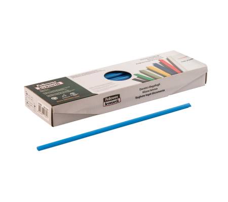 Dorsetti tondi per rilegatura - 3 mm - blu - scatola 50 pezzi - Fellowes - D103BL - 8015687018417 - DMwebShop