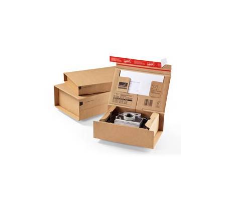 Scatola CP 067 per spedizioni - formato C5 - 23 x 16,6 x 9 cm - cartone - avana - conf. 10 pezzi - Colompac - CP067.02 - 4033657670209 - DMwebShop