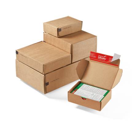 Scatole modulabili CP 080 - color avana - 19,2 x 15,5 x 4,3 cm - conf. 20 pezzi - Colompac - CP080.04 - 57016A - DMwebShop