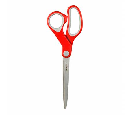 Forbici Comfort - impugnatura asimmetrica - lama in acciaio - 20 cm - rosso - Scotch - 7000081639 - 4046719271320 - DMwebShop