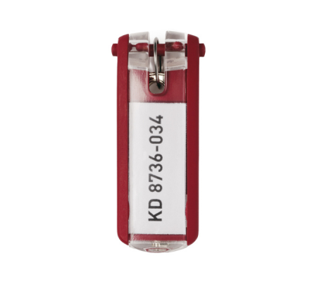 Portachiavi Key Clip - rosso - conf. 6 pezzi - Durable - 1957-03 - 4005546103815 - DMwebShop
