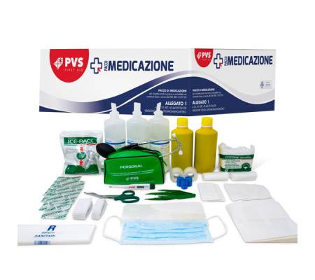 Kit di reintegro pronto soccorso - senza sfigmomanometro - oltre 3 persone - Pvs - PDM091 - 8034028010224 - DMwebShop
