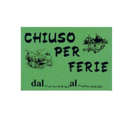 Cartello in cartoncino - CHIUSO per FERIE - 16 x 23 cm - giallo - conf. 10 pezzi - Cwr - 315/12 - 8004957017106 - DMwebShop