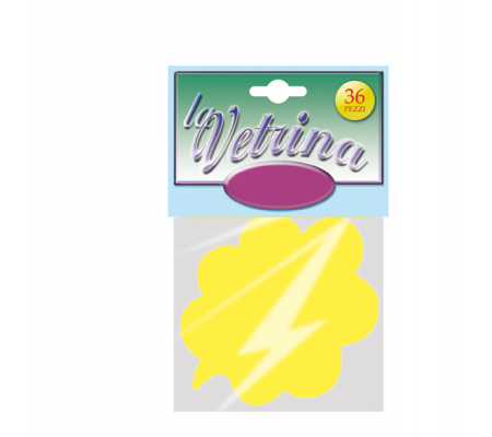 Segnaprezzi Nuvola - 8 x 8,5 cm - giallo - conf. 36 pezzi - Cwr - 05995 - DMwebShop
