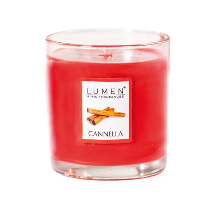 Candela in bicchiere - cannella - Lumen - X540203 - 8001974008407 - DMwebShop