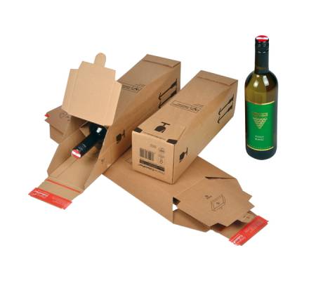 Scatola CP 181 per bottiglie - modulo base per 1 bottiglia - 74 x 74 x 305 mm - conf. 10 pezzi - Colompac - CP 181.101 - 4033657964599 - DMwebShop
