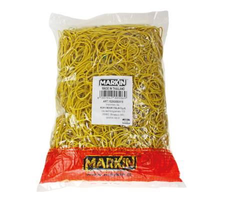 Elastici diametro 3 cm 1 kg gomma giallo Markin - 2373