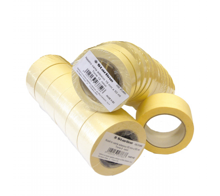 Nastro adesivo in carta - 19 mm x 50 mt - beige - Starline - 1371HM - 8014035216239 - DMwebShop