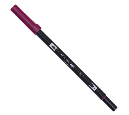 Pennarello Dual Brush 757 - port red - conf. 6 pezzi - Tombow - PABT-757 - 4901991901955 - DMwebShop - 1