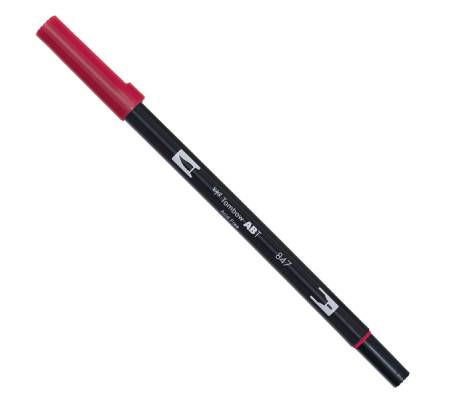 Pennarello Dual Brush 847 - crimson - conf. 6 pezzi - Tombow - PABT-847 - 4901991902075 - DMwebShop - 1
