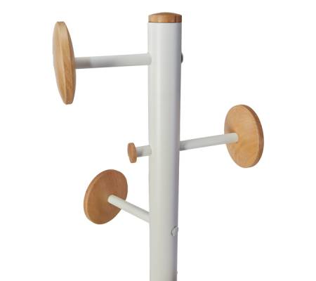 Appendiabiti a 6 ganci Music + 3 miniganci 175 cm - bianco-legno - Alba - PMMUSIC BC - 3129710016204 - DMwebShop - 2
