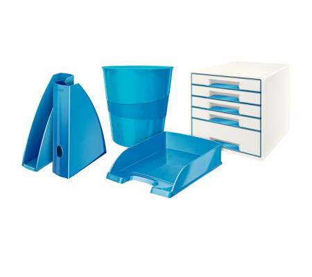 Portariviste WOW - 27,2 x 7,3 x 31,8 cm - blu - Leitz - 52771036 - 4002432101481 - DMwebShop - 2