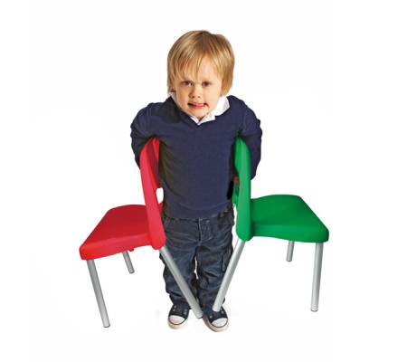 Sedia per bambini Piuma - H 31 cm - giallo - Cwr - 09386/02 - DMwebShop - 1