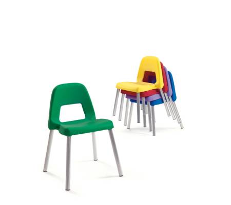Sedia per bambini Piuma - H 35 cm - rosso - Cwr - 09387/01 - DMwebShop - 1