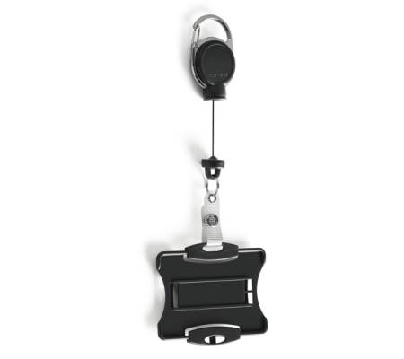Portabadge con chiocciola Yo-Yo Extra-Strong - nero - Durable - 8689-01 - 4005546999579 - DMwebShop - 1