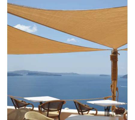 Tenda a vela quadrata omrbeggiante - 3 x 3 mt - tortora - Garden Friend - T1699031 - 8023755056216 - DMwebShop - 2