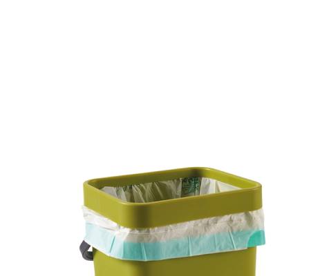 Pattumiera Gino - per rifiuti organici - 5 lt - verde - Perfetto - 29100 - 8052474291004 - DMwebShop - 2