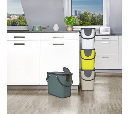 Pattumiera Albula - 25 lt - grigio antracite - Rotho - F707535 - 7610859202444 - DMwebShop - 1