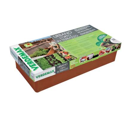 Kit Orto urbano - 115 x 58 x 28 cm - terracotta - Verdemax - 2250 - 8015358022507 - DMwebShop - 1